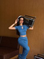 Ensemble Crop Top Cut-Out + Pantalon Flare | Amoura – Image 7