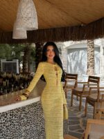 Robe Maxi Crochet Cut-Out — Manches Longues | Amoura